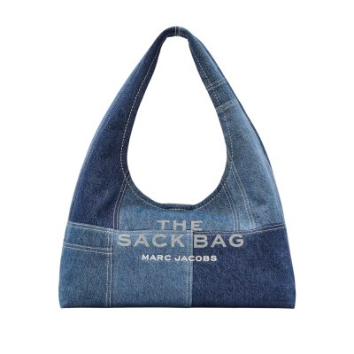 THE PATCHWORK DENIM SACK BAG